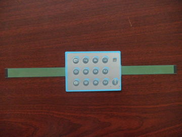 interruptor de membrana flexible de Llave-grabación en relieve 0.05m m - 1.0m m con la ventana clara
